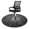 2021 New Design BPA Free Round Shape Pattern Printing Floor Carpet Mat Gaming Office Chair Mats for Hardwood