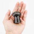 Huiying Source Manufacturers Wholesale Jade Crystal Black Marble Mushroom Ornaments Semi-Precious Stone Carving Crafts