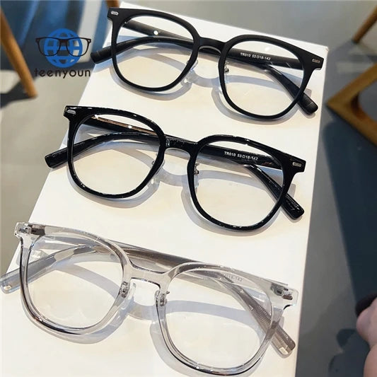 Teenyoun Trending Cheap Round Eyeglasses Frames for Women Tr90 Blue Light Blocking Glasses Fashion Optical Frame Custom Logo