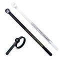 Black and White Plastic Ring Sizer US/UK/EU Jewelry Size Ruler Tape with Magnifying Glass Finger Gauge Measuring Tool