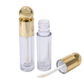 Wholesale Round Cap 4.5ml Lip Glaze Tube Cosmetic Liquid Lipstick Lip Gloss Bottle Lip Film Plastic Container Packaging Reusable