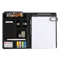 Wholesale Promotional Multi-Functional Compendium File Folder Padfolio A4 Size PU Leather File Folder Portfolio for Business
