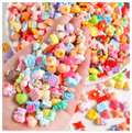 Mixed Random 100pcs Phone Case Decoration Planar Cabochons Resin Cartoon Charm Nail Art Kawaii Animal Flower Food Flat Back 5000