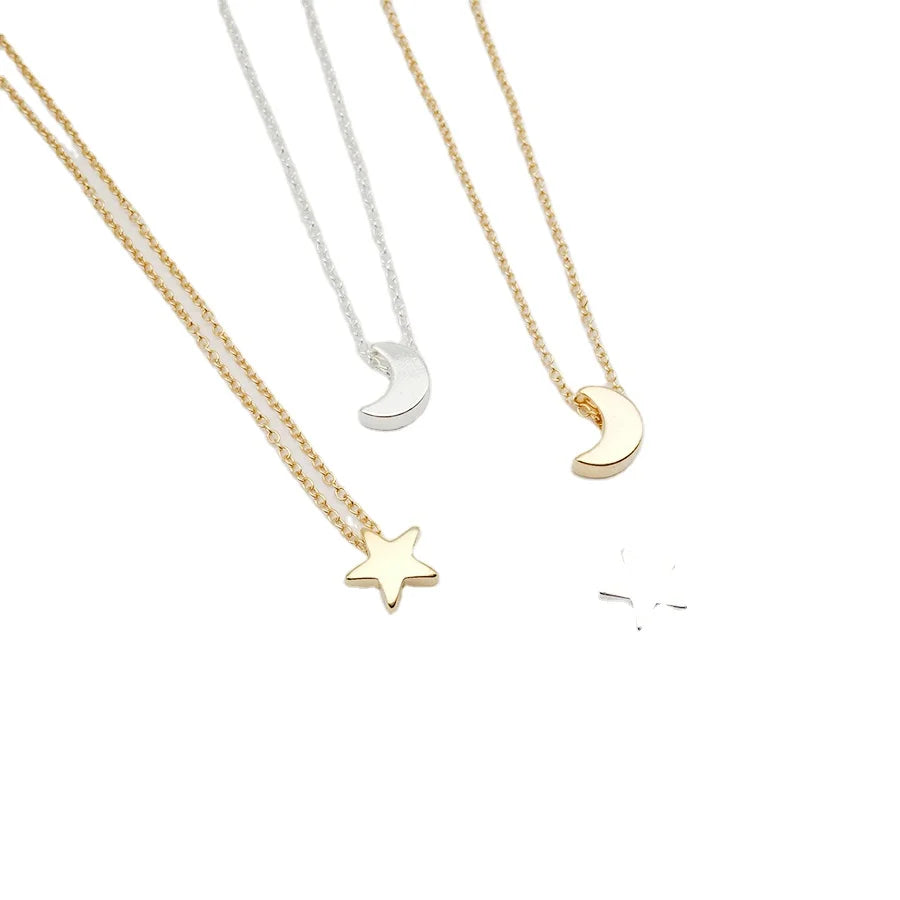 New Women Chocker Gold/Silver Color Chain Star Heart Choker Necklace Jewelry Collar .