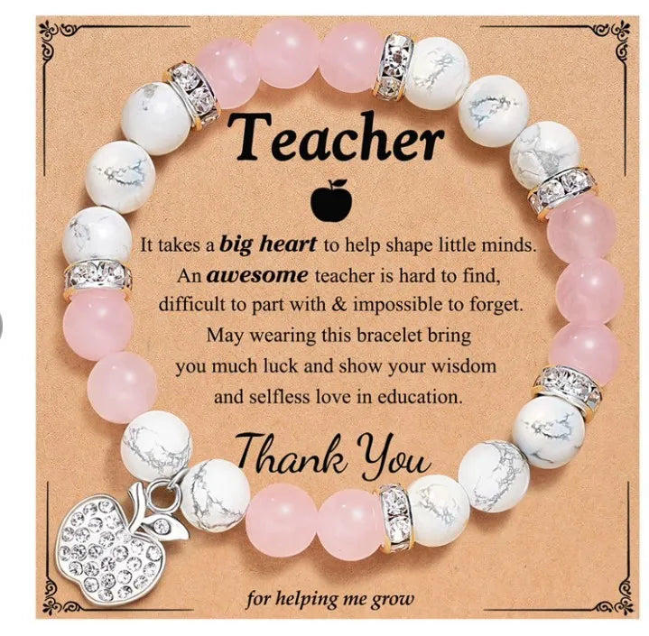 Mom Girlfriend Gift Tree of Lifes Natural Stone Agate Beaded Bracelets Dainty Elephant Love Heart Adjustable Bracelet for Ladies