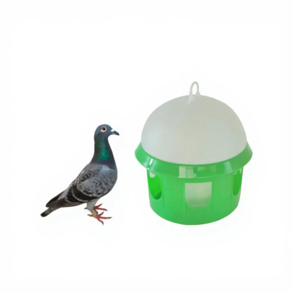 Wholesale Factory Plastic White Green 4L 5L Drinker Pigeons Birds Drinking Water Dispenser Water Dispenser Pigeon