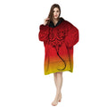 Warm Hooded Sherpa Wearable Giant Oversize Sweatshirt Blanket Hoodie Wholesale Hood Blanket With Sleeves