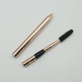 Spoolies Mascara Eyelash Brush Silicone Eye Brow Makeup Brush Lashes Wand Rose Gold Retractable Eyelash Spoolie Brush with Lid