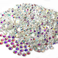 Lucky Rhinestone Non Hotfix Flat Back Crystal for Nail Art Rhinestones Glass Stone Unfoiled Transparent ab for DIY Decorate