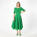 Careful Selection Classic Design Green Lady Elegant Long Dress for Apparel Shops