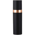 5ml 10ml 15ml Matte Black Gold Line Plastic DIY Makeup Airless Lotion Spray Flip Cap Vacuum Bottle for Face Cream