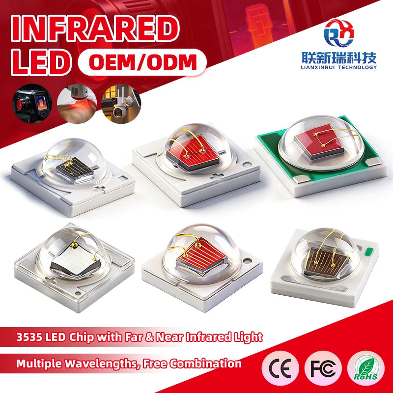 Smd Led 3535 High Power 1w Infrared Led Diode 1000nm 1050nm 1060nm 1450nm 1550nm Ir Led