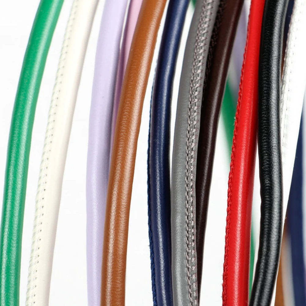 6mm Colorful Faux Sheepskin PU Leather Strap Findings Leather Cord String Rope DIY Necklace Bracelet Making