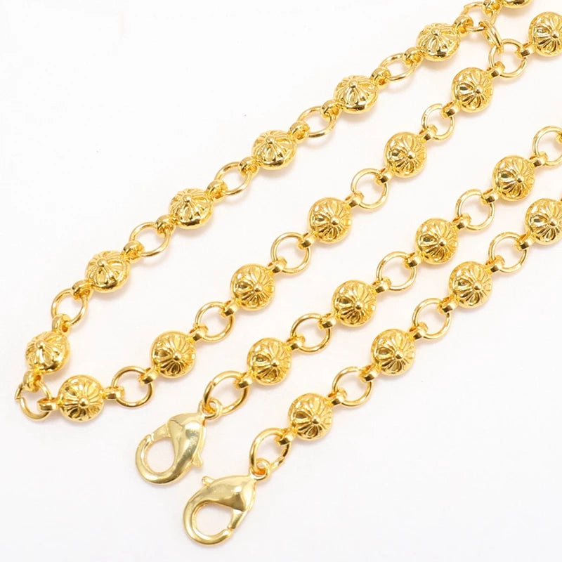 ZD Chain 6# Newest 120 cm / 48" Alloy Greek Orthodox Necklace for Bishop's Large Link Chain Pectoral with Craving Cross
