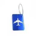 Business Card Suitcase Trolley Case Bag Tags Aluminum Metal Luggage Tags with Back Cover