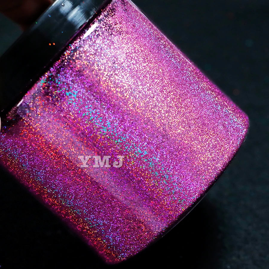 1/128 Cutting Size 16 Colors Holographic Polyester Glitter Bulk Solvent Resistance Holographic Glitter Powder