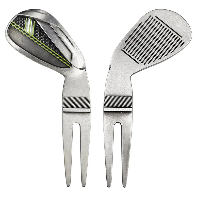Blank Premium Bulk Metal Golf Divot Repair Tool and Ball Markerhigh Quality Golf Design Custom Divot Tool Fork