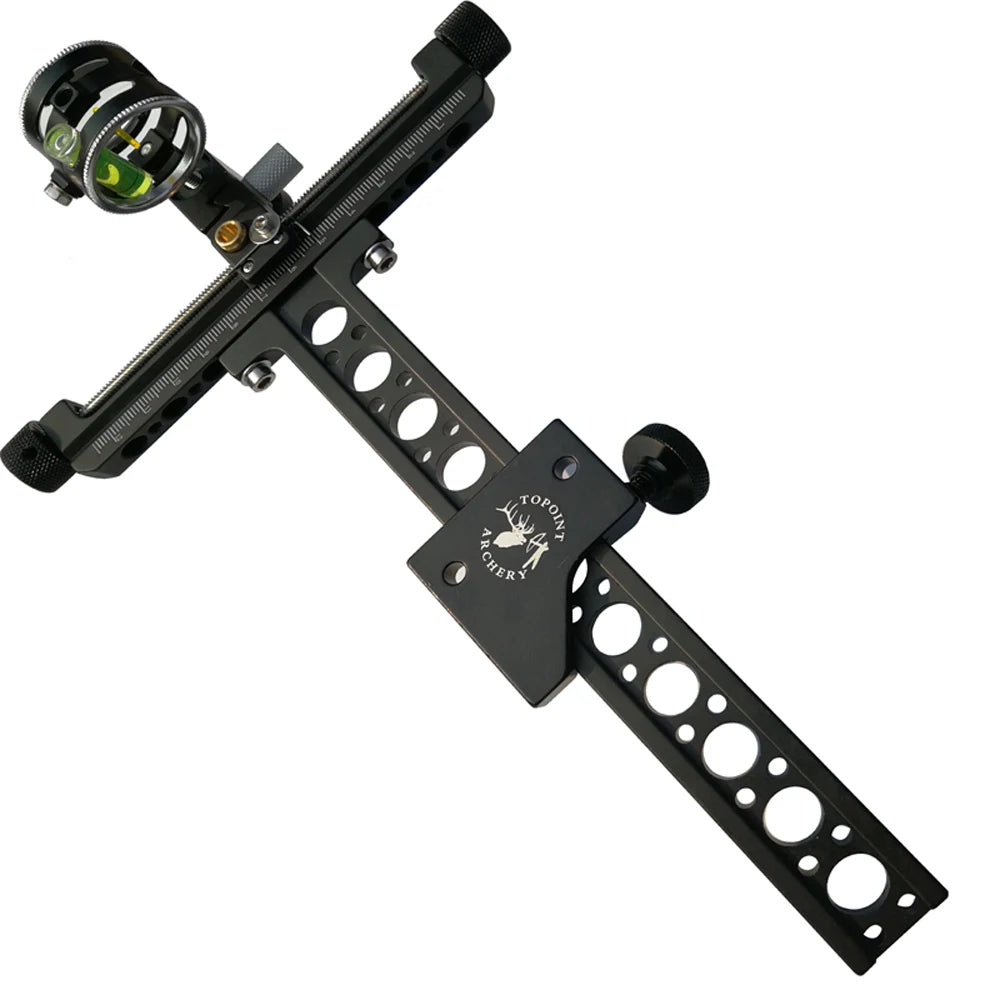 Archery Target Bow Sights TP8510 1 Pin 0.059" Compound Bow Sight With Adjust Long Pole for Hunting Shooting