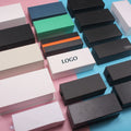 Hot Sale Wholesale Black Eyeglasses Leather Box Leather Package Custom Logo Designer Soft Sunglasses Case