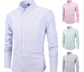 China Factory High Quality Custom Pinstriped Slim-fitted Men Shirts Long Sleeve Office Men's Shirts Camisas