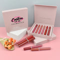 High Pigment 6 Colors Matte Lipgloss Set Waterproof Non-stick Multi Colors Lip Gloss Kit Private Label Liquid Matte Lipstick Set