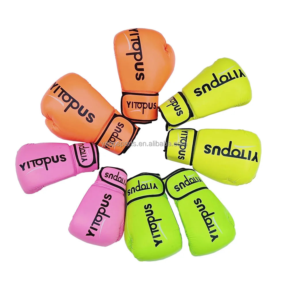 Martial Arts New Fashion PU Leather Boxing Gloves for Training