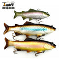 TOPLURE 135g 20cm 400g 30cm Big Soft Lure for Deep Sea Boat Fishing Trolling Lure with Lead and Through Wire Inside