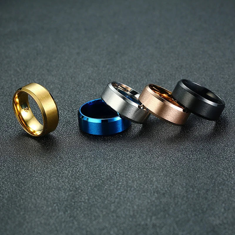 Fashion Europe and American Style Ring Multi-color Punk Ring for Men