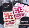 Cappuvini Custom Logo Vitality Bear 9 Color Lip Clay Natural Matte Pseudo Natural Color Rich Pigment Lip Tint Plate