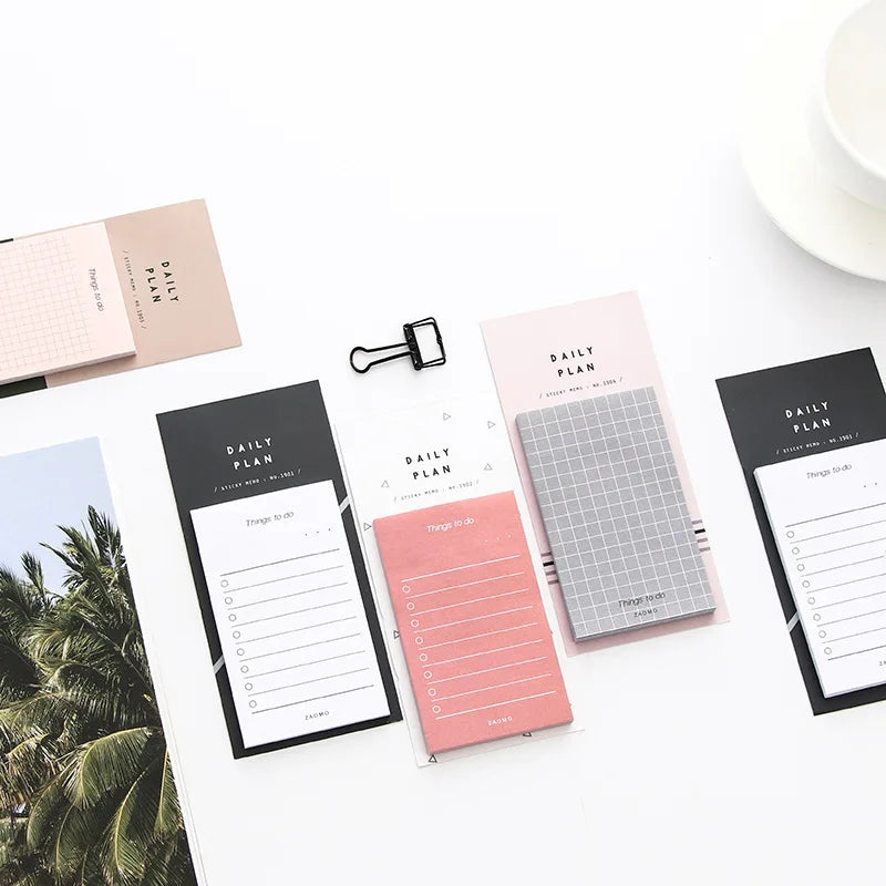 2022 Custom 50 Sheets Self-Adhesive Memo Pad Planner Hot Sale Hot Sale Custom To-Do List Sticky Notes Paper Notepad