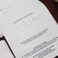 Customized Modern Arch Wedding Invitations and RSVP Cards and Pre-wedding Cards