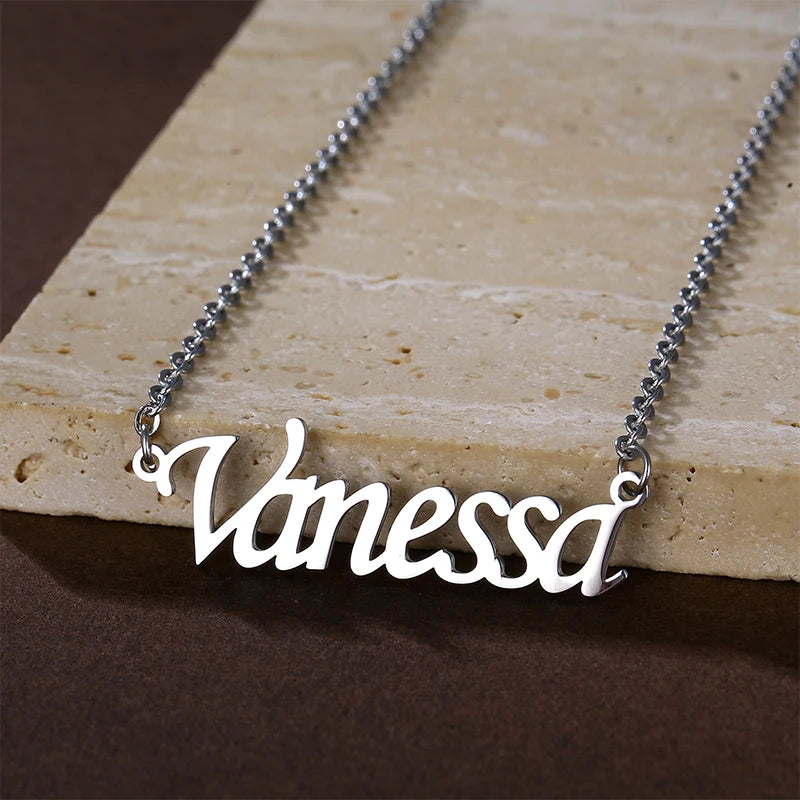 Wholesale Mothers Day GiftsSimple Classic Best Mom Jewelry Stainless Steel Gold Plated Custom Mama Pendant Necklace