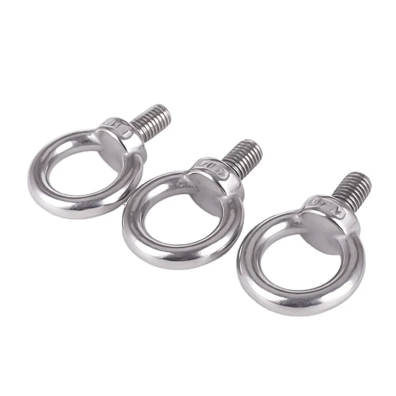 Factory Price Stainless Steel M3-M30 DIN 580 Lifting Eye Bolts with Plain Finish for Secure Attachment and Durability