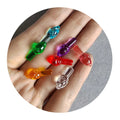 Multicolor Acrylic Small Pine Cone Lights Bulbs for Ceramic Christmas Tree Decoration