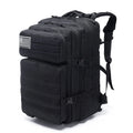 Double Shoulder 3P Large Capacity Crossbody Hunting Heavy Duty Black Nylon Rucksack Molle 45L Tactical Backpack
