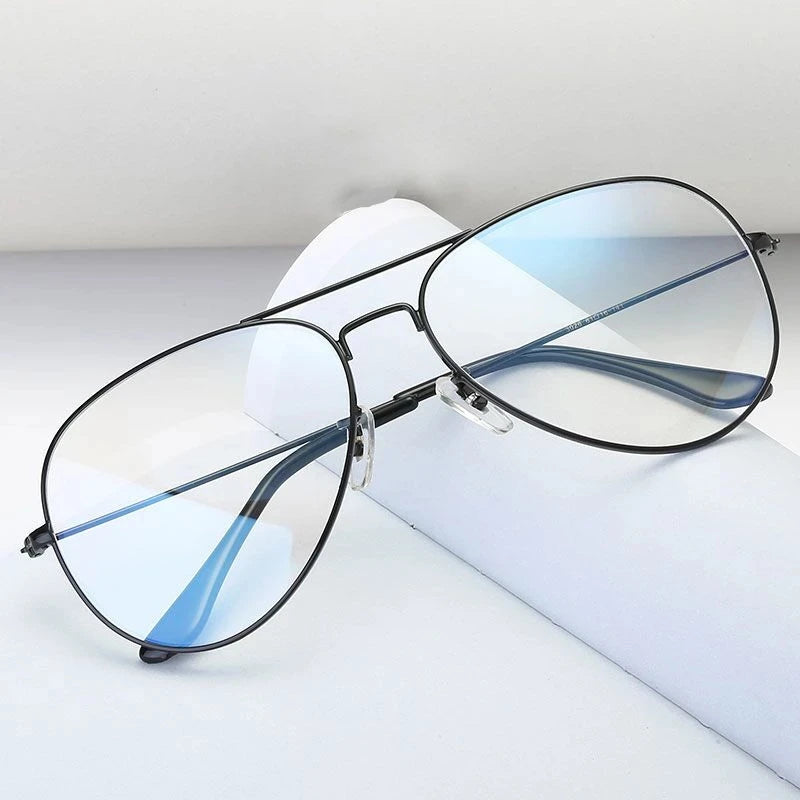 Teenyoun Factory Wholesale Metal Frame Glasses for Men Blue Light Blocking Eyeglasses Round Optical Computer Eyewear 3025