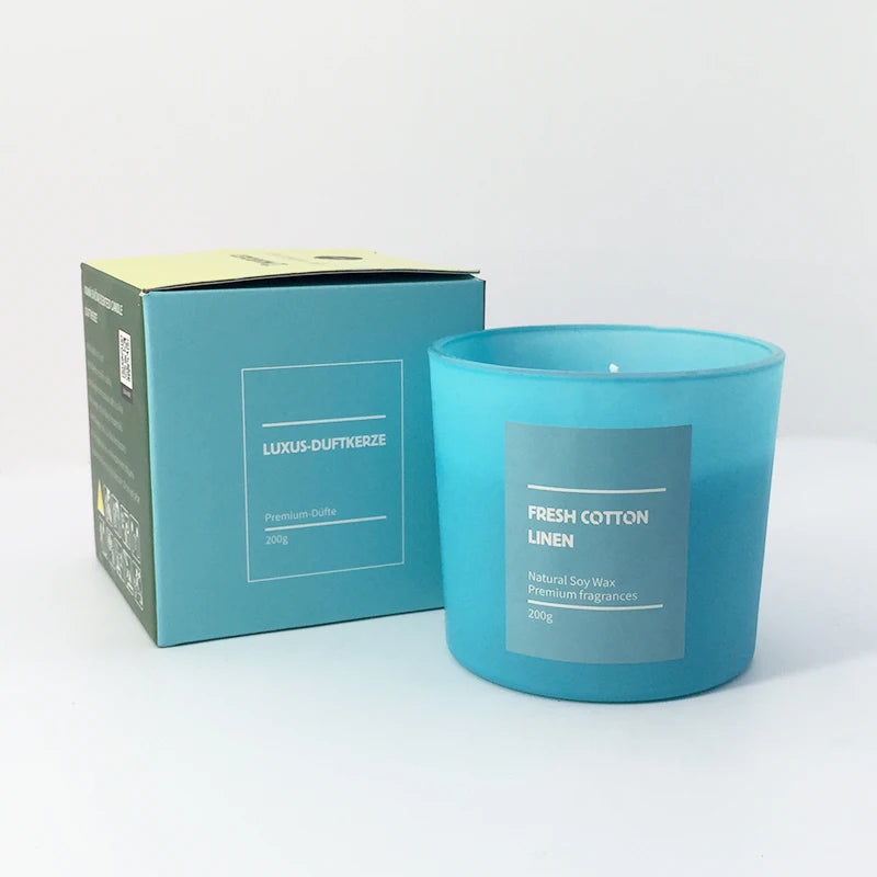 A04 Popular Fall Collection Fresh Cotton Scent Bougie Parfumee Scented Candle