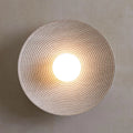 Retro Wall Lamp Japanese Style Round Resin Wall Sconces Lamp for Home Kitchen Wall Light Aisle Restaurant Indoor Decor Fixtures MegaBDM
