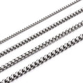 Customized Men Women Jewelry Accessories 316L Stainless Steel Rolo Chain Necklace Crude Chain Link Necklace