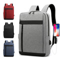 Oem Grey Usb Battery Charging Stylish Slim Anti-theft Laptop Backpack With Custom logo