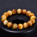 Natural Golden Tiger Eye Bracelet Tiger Eye Stone Yellow Tiger Eye Stone Men and Women Couple Crystal Bracelet