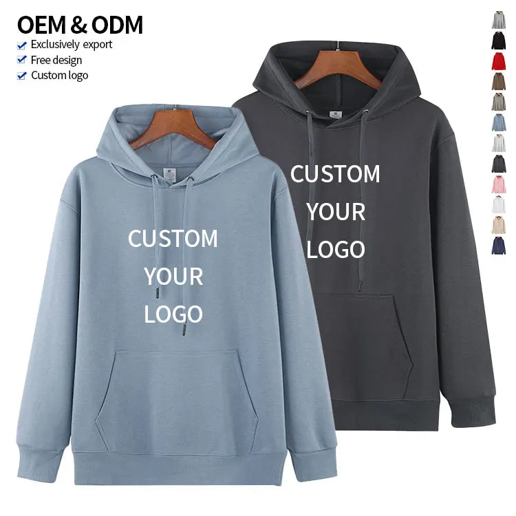 Embroidered Screen Puff Printing Plain Sweatshirts Sublimated Blank Custom Logo Men's Hoodies & Sweatshirts