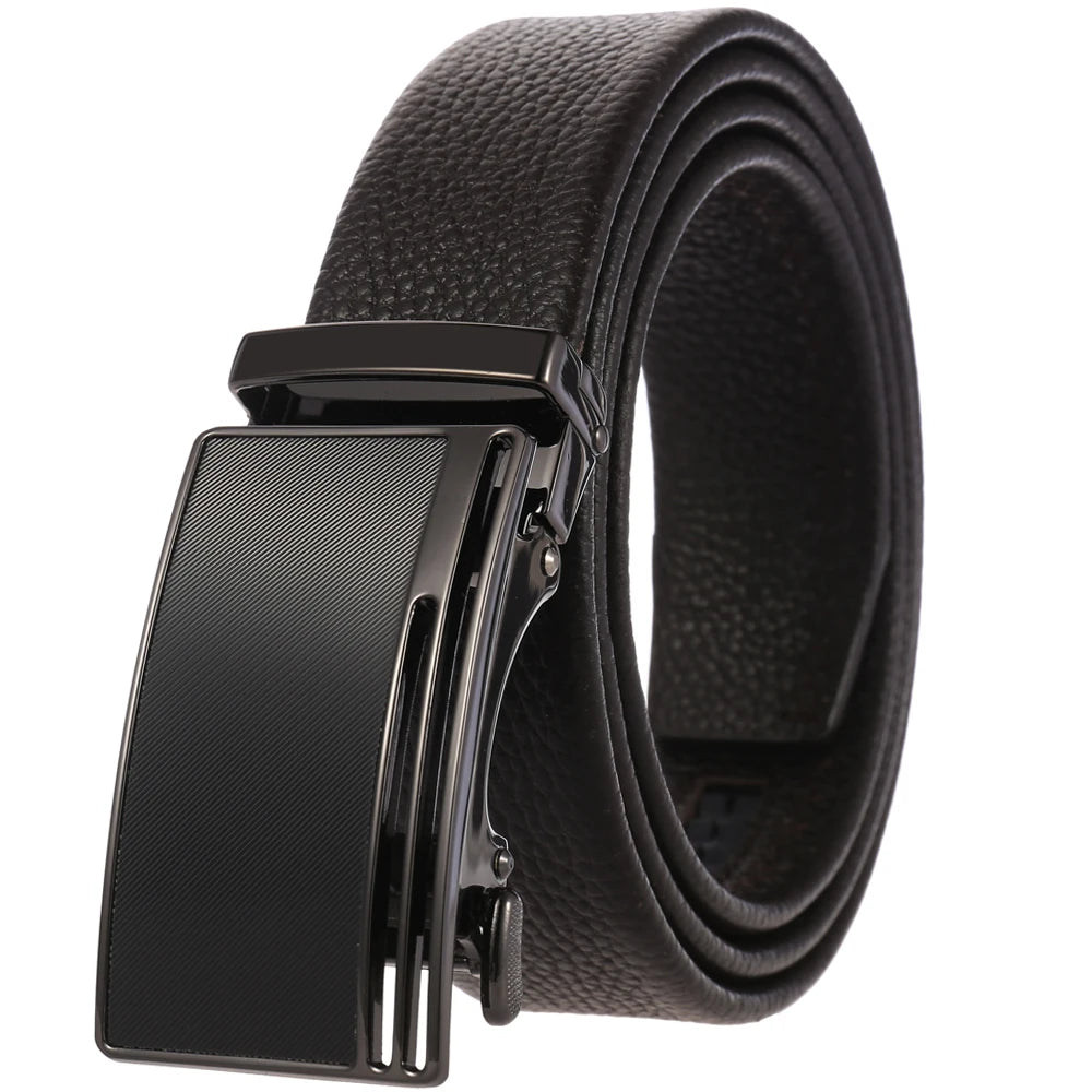 LY36-0193-5 Automatic Buckle Fashion Luxury Leather Men Bel