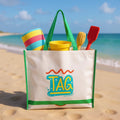 Eco-Friendly Reusable RPET Tote Bag New Full Colour Printing Promotional Recycled Bottle Fabric Shopping Bag