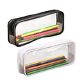 Wholesale Custom Printed Transparent PVC Pencil Case with Zipper Large Capacity Clear Pencil Case Pouch Bag for School Office