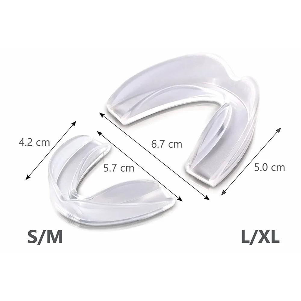 BPA-Free Custom Fit 4 Pack Mouth Guard Dentist-Approved Teeth Protector for Bruxism TMJ Relief Oral Hygiene Multi-Purpose