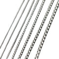 1.5mm 2mm 2.5mm 3mm Selling in Meter Jewelry Accessories Stainless Steel Roll Square Chain Necklace for DIY Jewelry Making