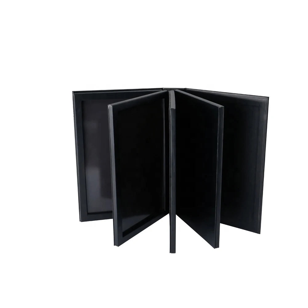 4 Layers Empty Cardboard Magnetic Book Eyeshadow Palette