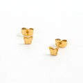 Fenny 18K PVD Plated Wholesale Waterproof&No Fade Double Layered Cute Butterfly Stainless Steel Stud Earring for Women