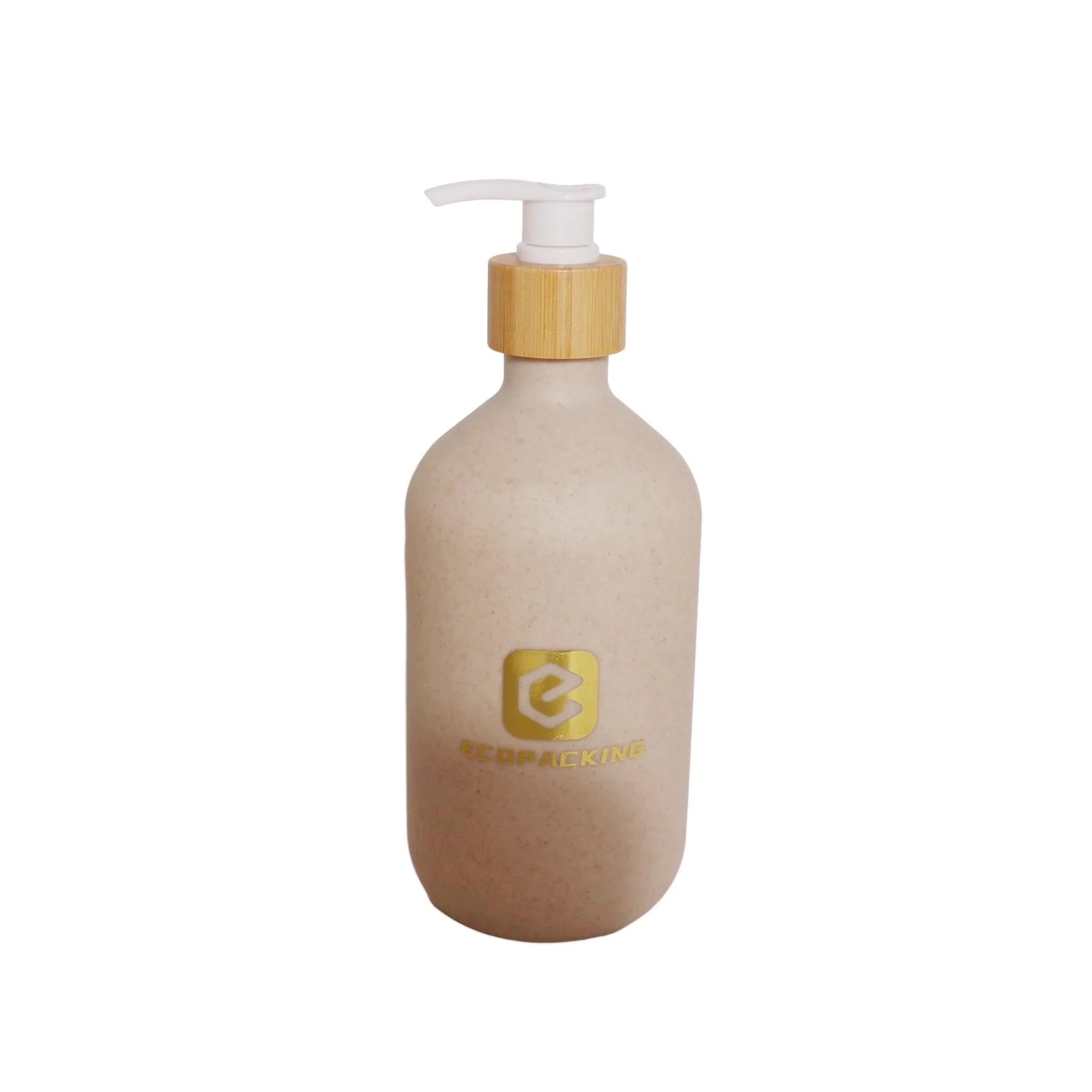 Empty Cosmetic Packaging Recyclable Biodegradable Plastic Bottle 250ml 300ml 500ml Wheat Straw Plastic Pump Lotion Bottle